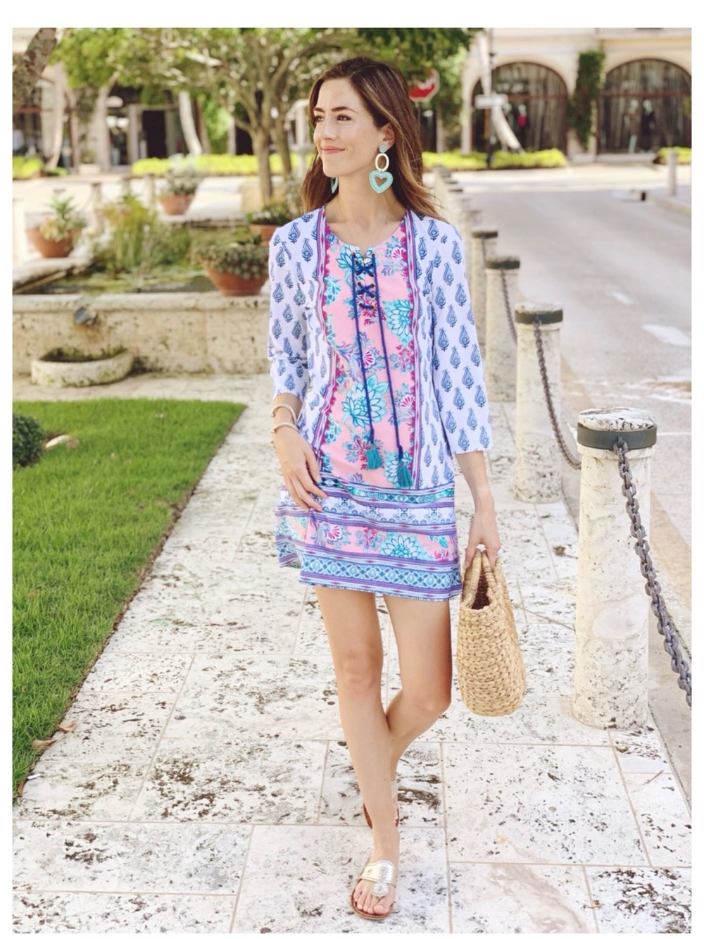 Cabana Life UV 50+ tunic dress Resort, spring break, pool, beach Small blue